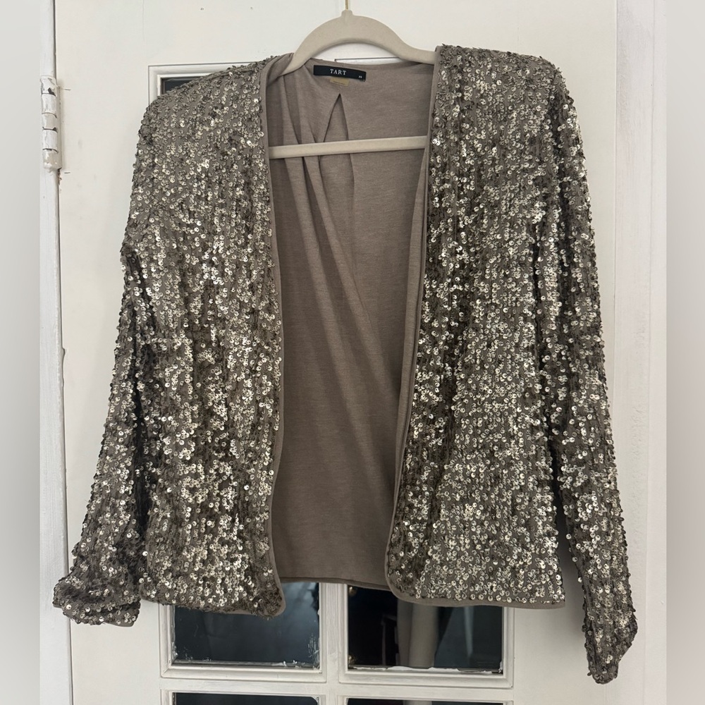 Tart Collections Dominique Sequined Georgette Blazer Size XS